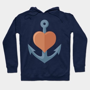 Anchor with Heart Hoodie